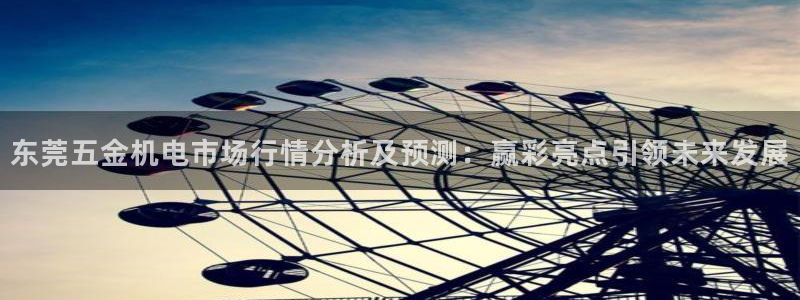 彩名堂计划：东莞五金机电市场行情分析及预测：赢彩亮点引领未来发展